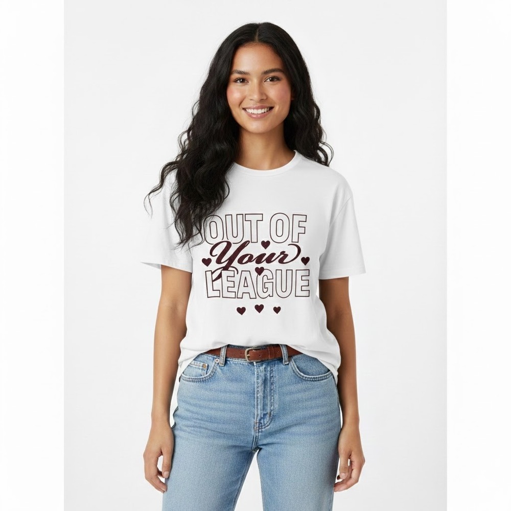 Streetwear Society White Out Of Your League Graphic T Shirt Women - Size XS